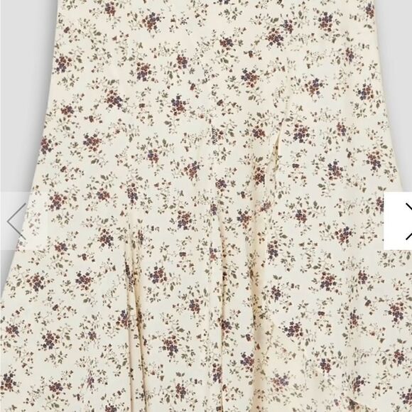 NWT VERONICA BEARD Mac floral-print silk-blend skirt size 8 $598 - Picture 6 of 9